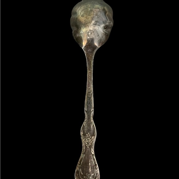 Vintage WM International Silverplate Ornate Serving Spoon Replacement - Picture 5 of 9